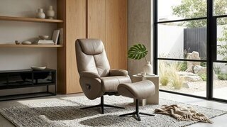 Choco Swivel Recliner & Ottoman Product Image